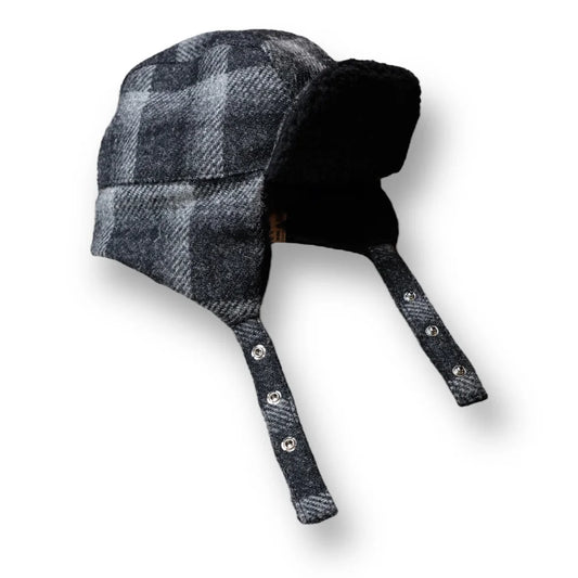 THE H.W.DOG&CO_D-00610 HT FLIGHT CAP_BLACK×GRAY