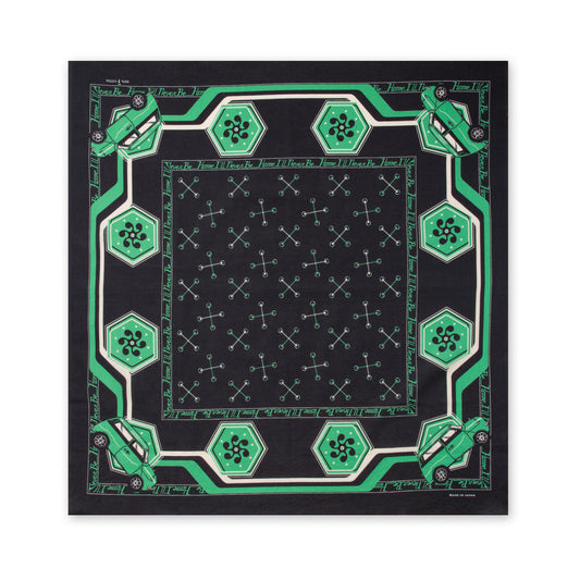 One Ear Brand_“Emerald” Green 70 x 70