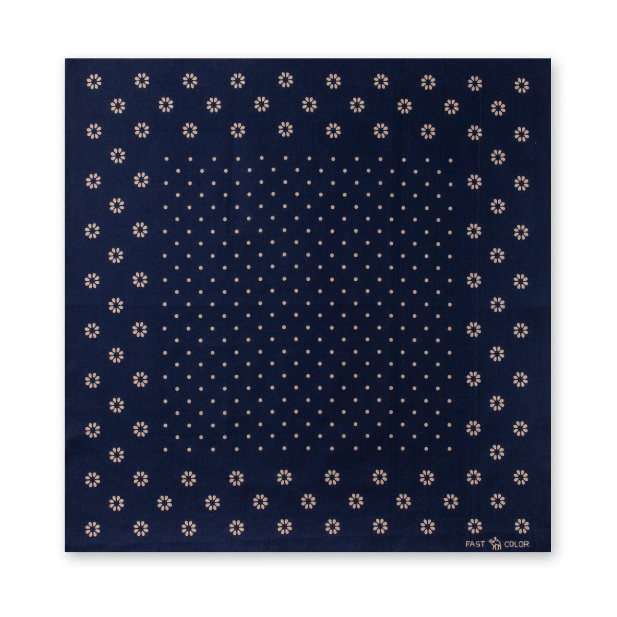 One Ear Brand_"Daisy" 50 x 50 Navy