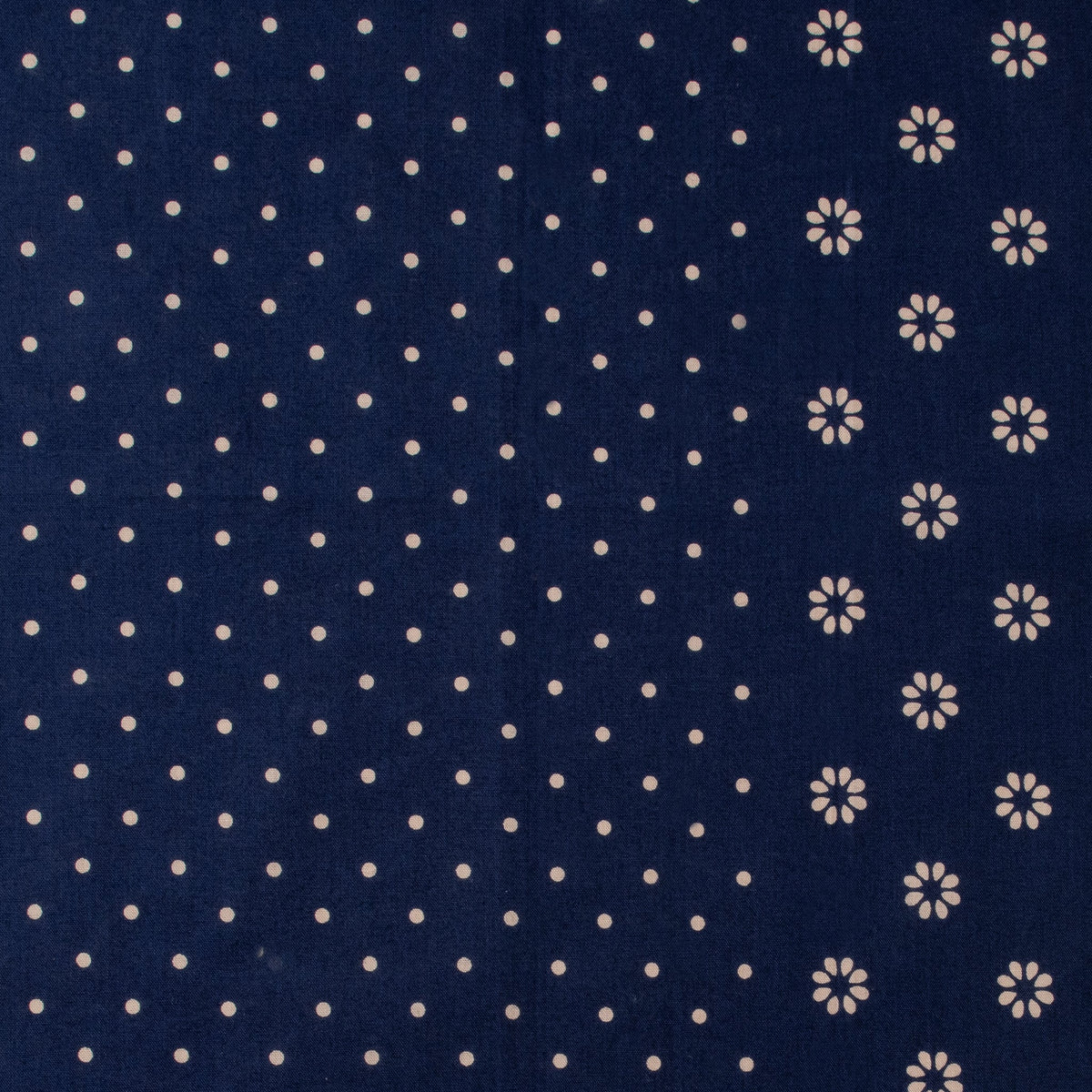 One Ear Brand_"Daisy" 50 x 50 Navy