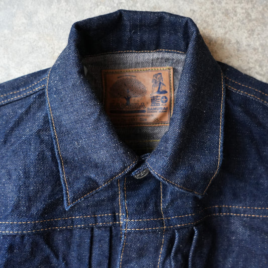 SAMURAIJEANS_S101AX-SAKURA_Indigo + Sakura Denim Jacket