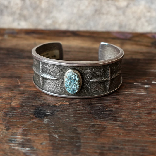 Darryl Begay_Bangle_Sterling Silver & #8 Turquoise