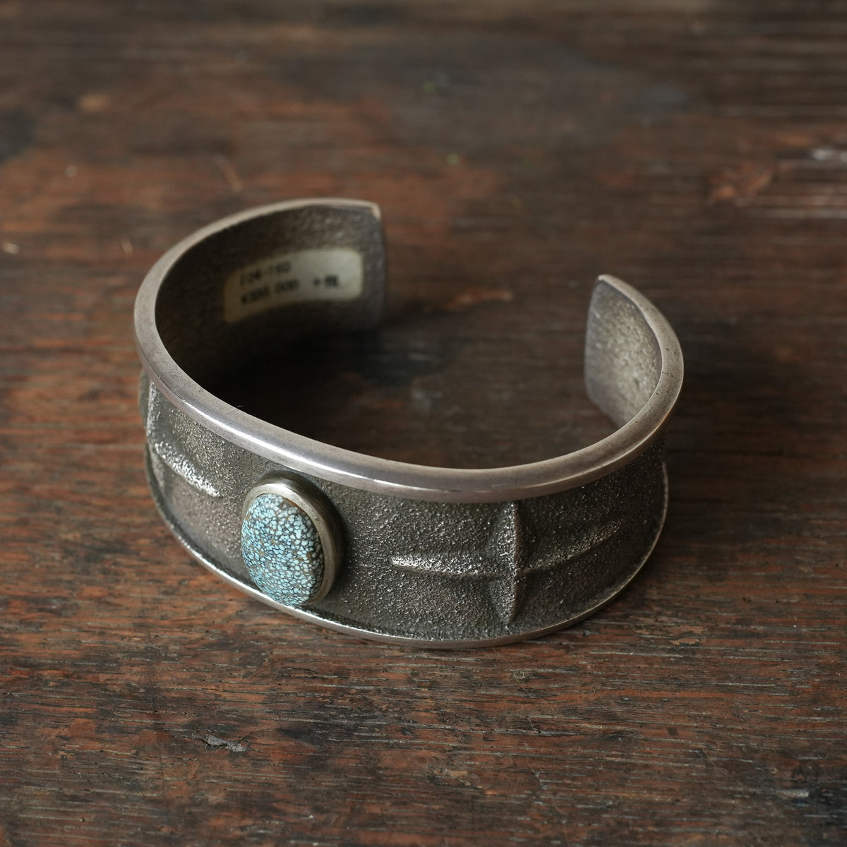 Darryl Begay Bangle, Sterling Silver & #8 Turquoise