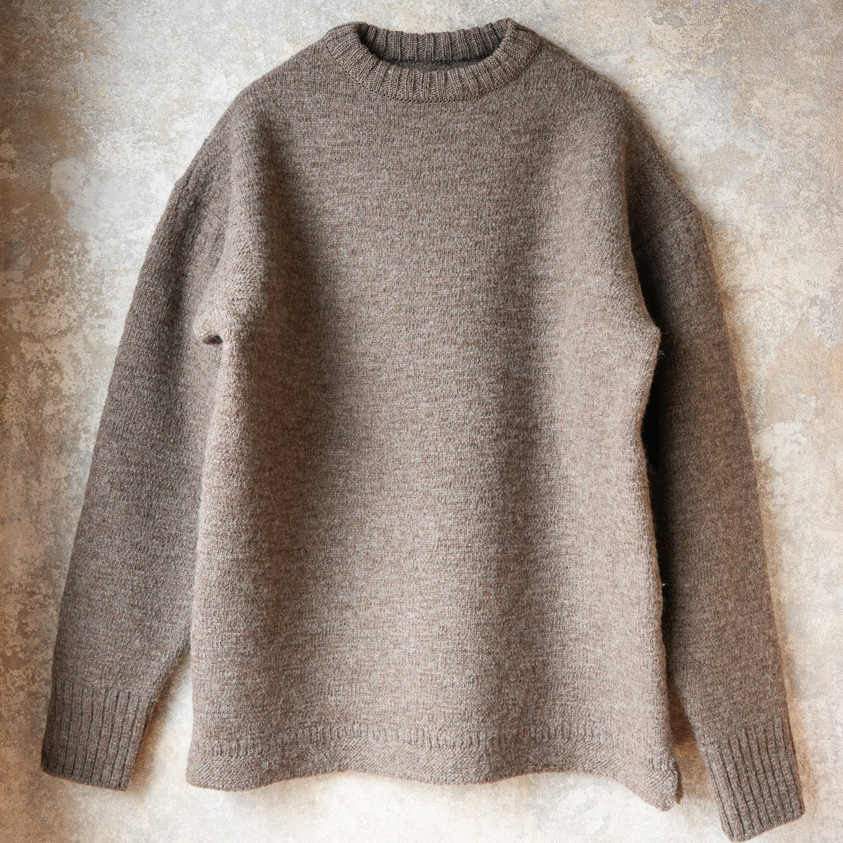 PREQUEL_K1001 Fisherman's Sweater (Brown)