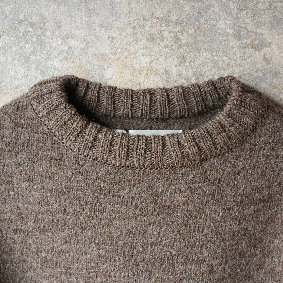 PREQUEL_K1001 Fisherman's Sweater (Brown)