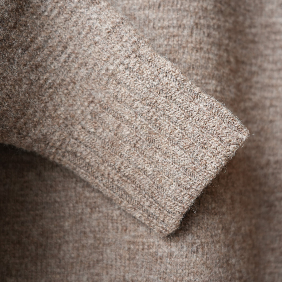 PREQUEL_K1001 Fisherman's Sweater (Brown)