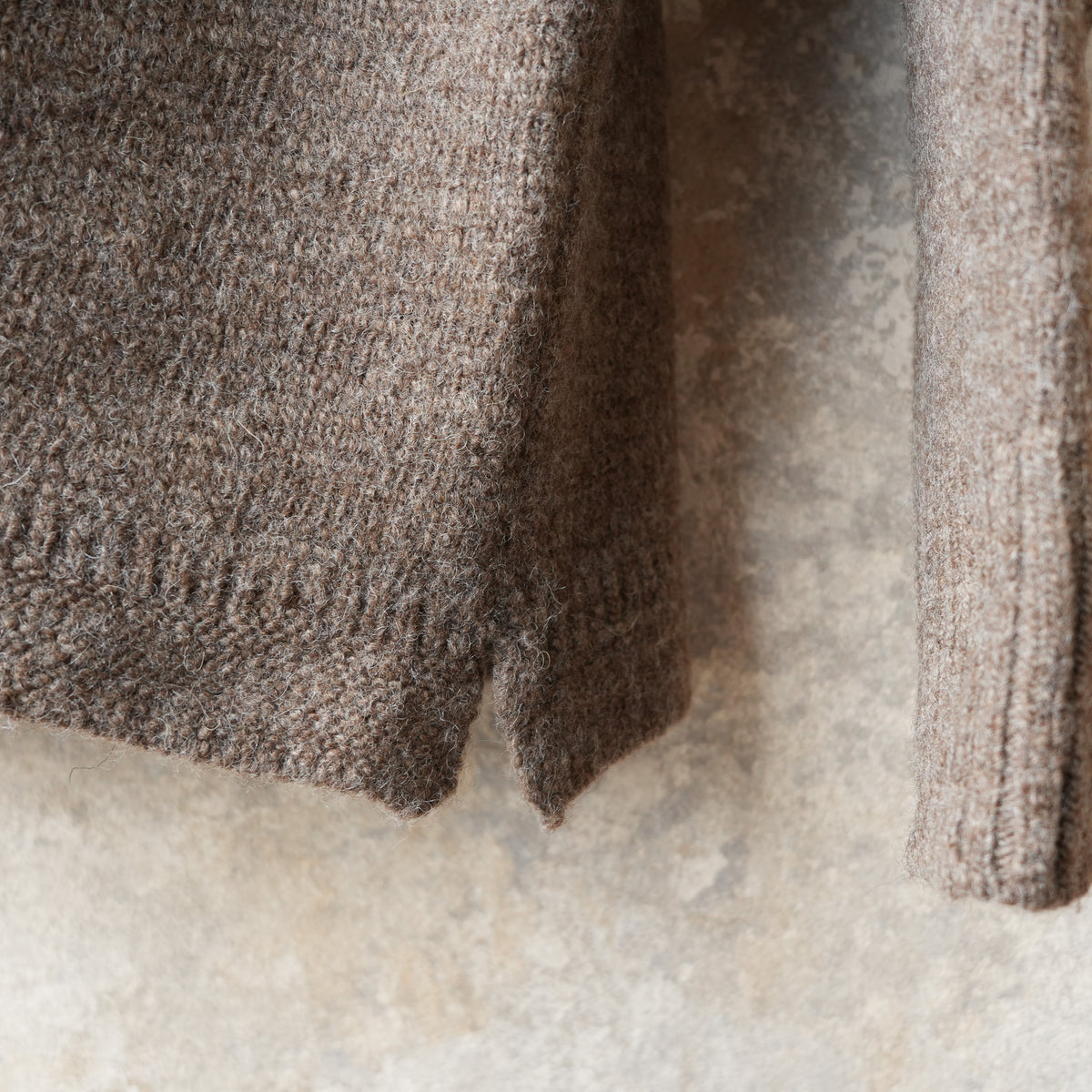 PREQUEL_K1001 Fisherman's Sweater (Brown)