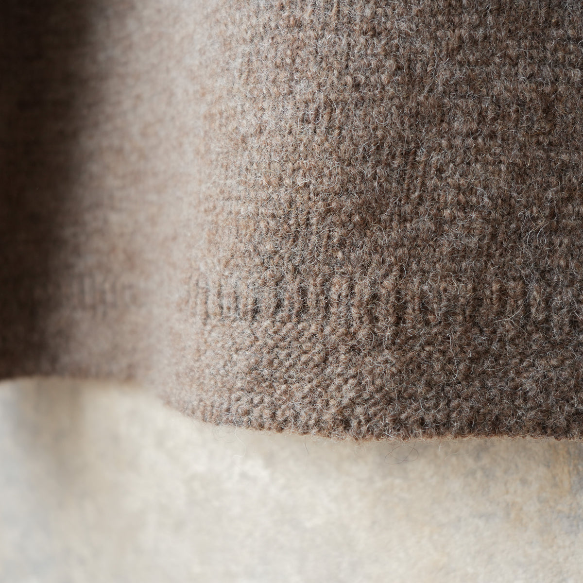 PREQUEL_K1001 Fisherman's Sweater (Brown)
