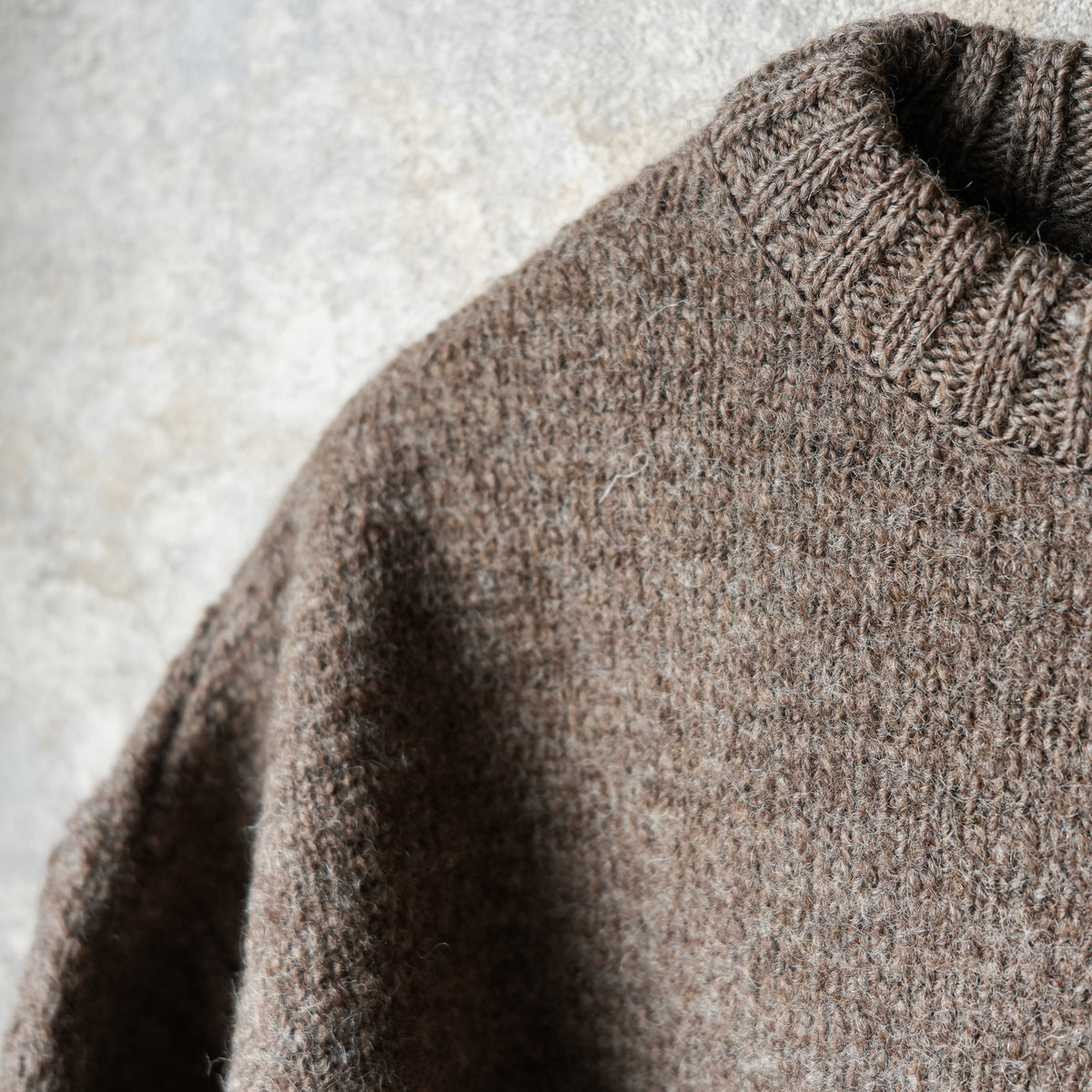PREQUEL_K1001 Fisherman's Sweater (Brown)