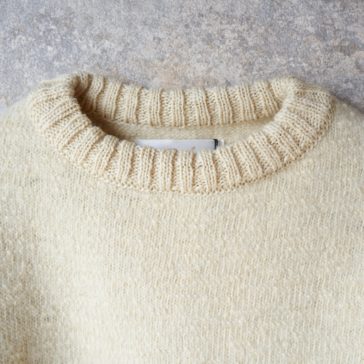 PREQUEL_K1001 Fisherman's Sweater (White)