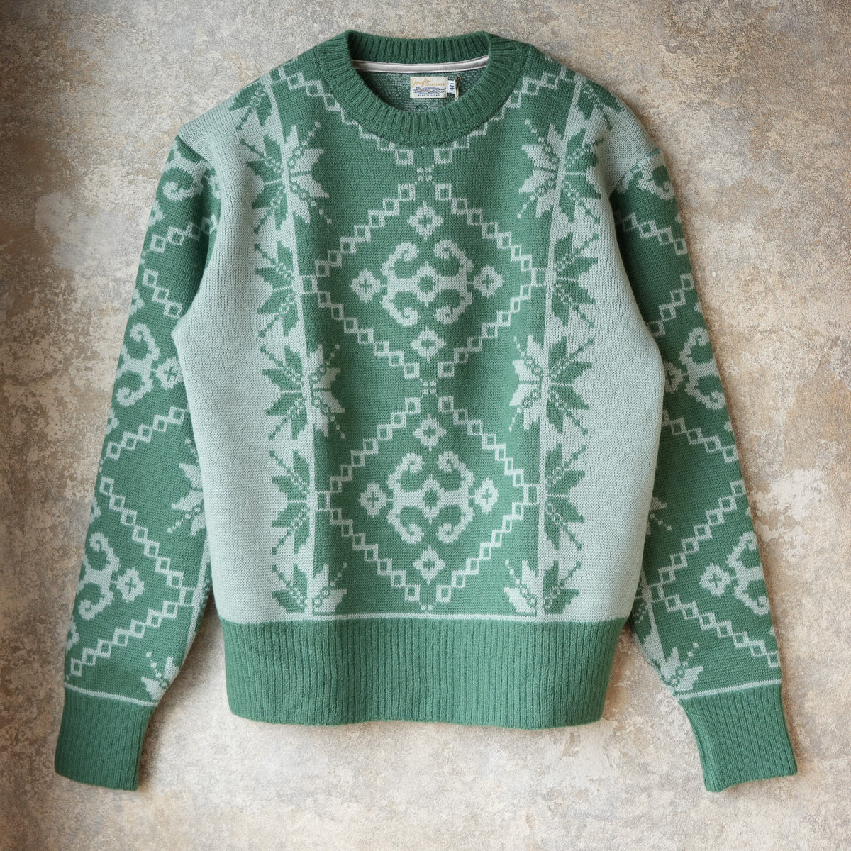 G&F Co. Jacquard Knit, Green