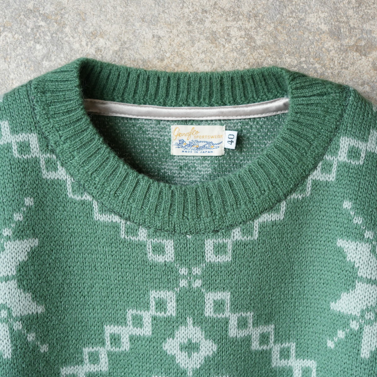 G&F Co. Jacquard Knit, Green