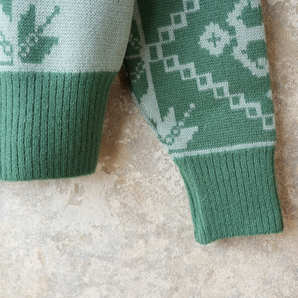 G&F Co. Jacquard Knit, Green