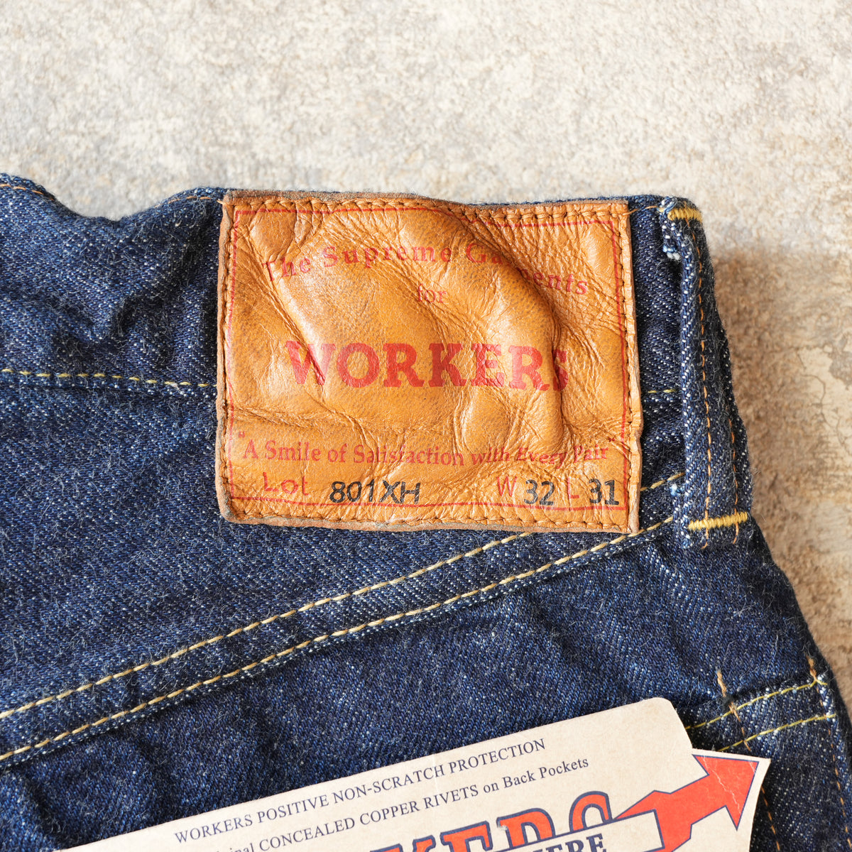 WORKERS_37 801XH_Crotch Rivet_White Selvedge