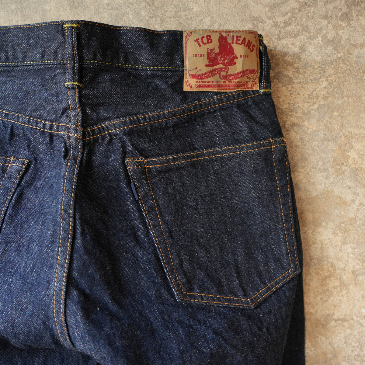 TCB jeans_50s Jeans_Indigo Tab