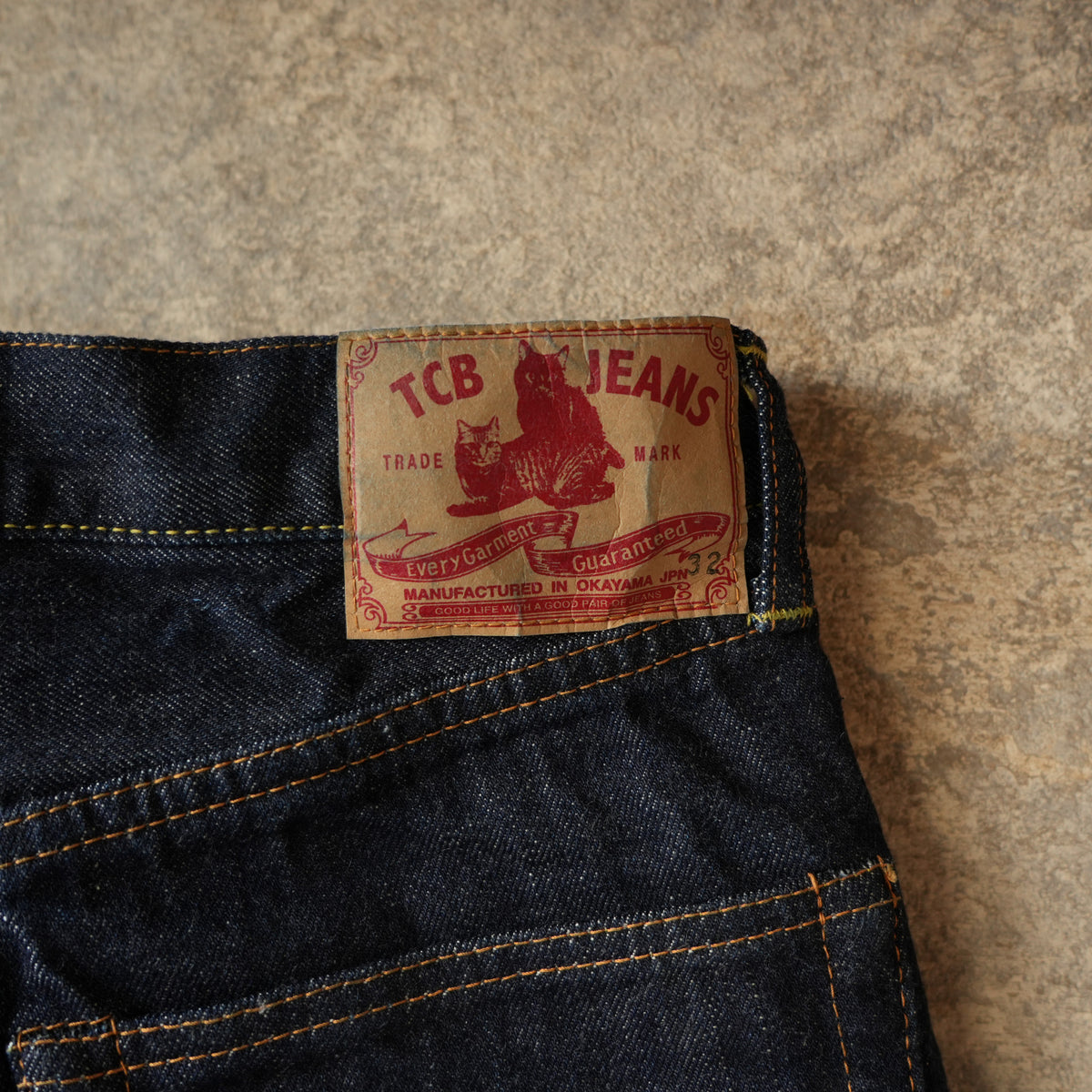 TCB jeans_50s Jeans_Indigo Tab