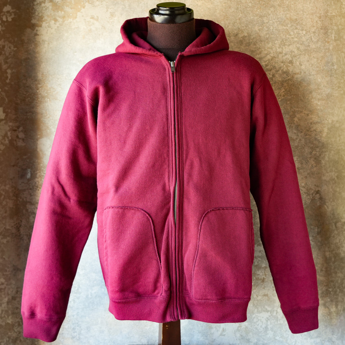 DELUXEWARE_SPZ-00_FULLZIP PARKA PLAIN_CRIMSON RED