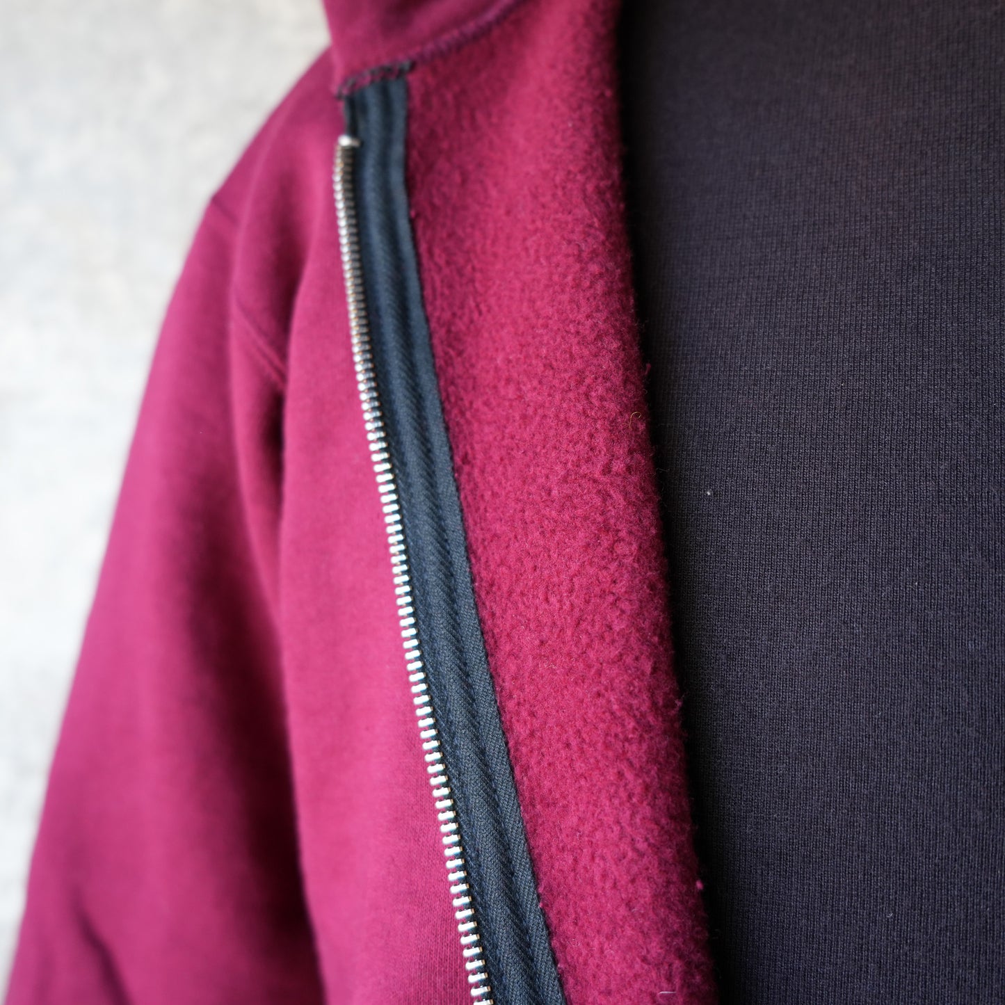 DELUXEWARE_SPZ-00_FULLZIP PARKA PLAIN_CRIMSON RED