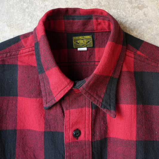 WORKERS_Outdoor Deluxe Shirt_OpenFront_Baffalo Check_Red