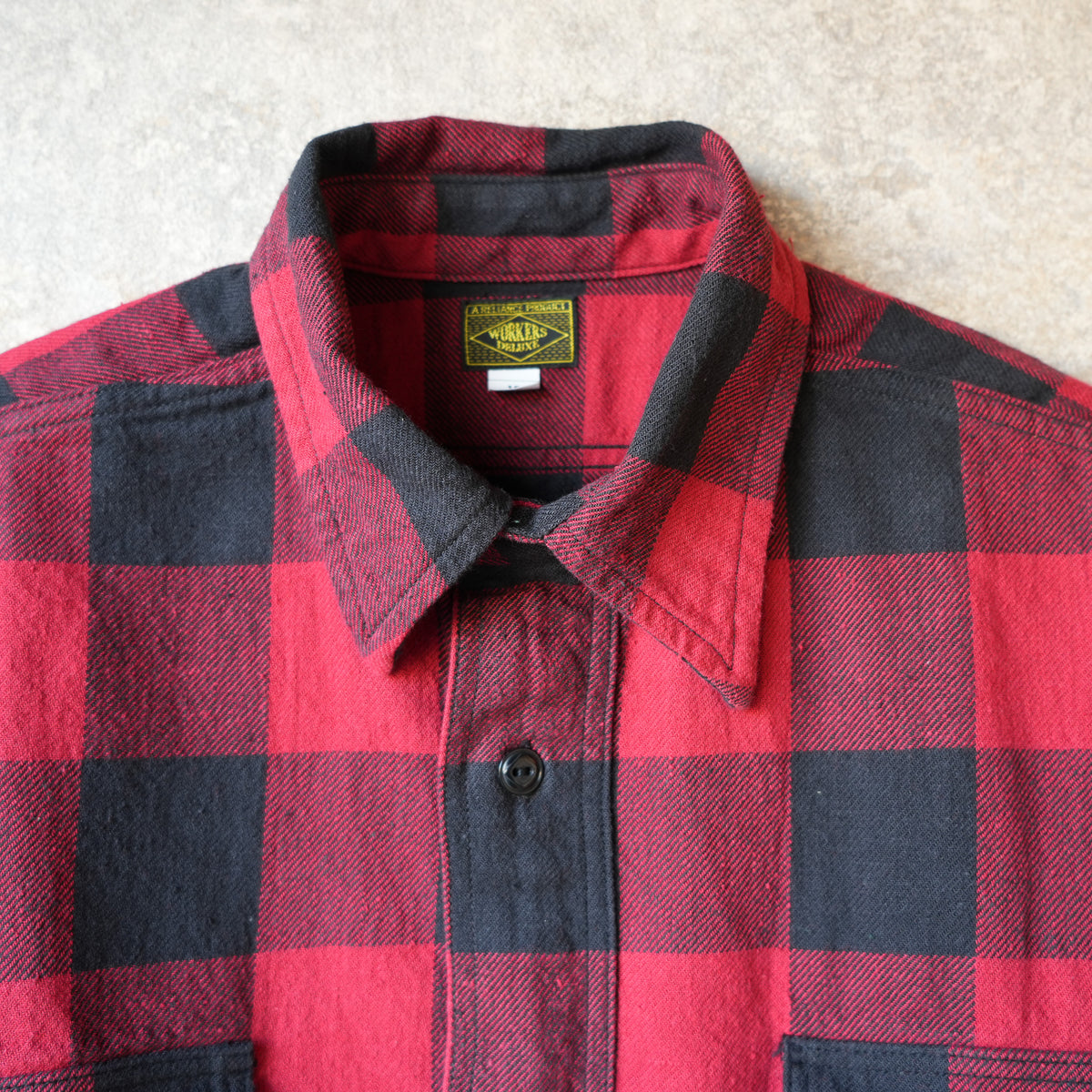 WORKERS_Outdoor Deluxe Shirt_Pullover_Buffalo Check_Red