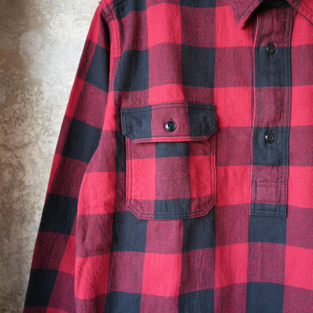 WORKERS_Outdoor Deluxe Shirt_Pullover_Buffalo Check_Red