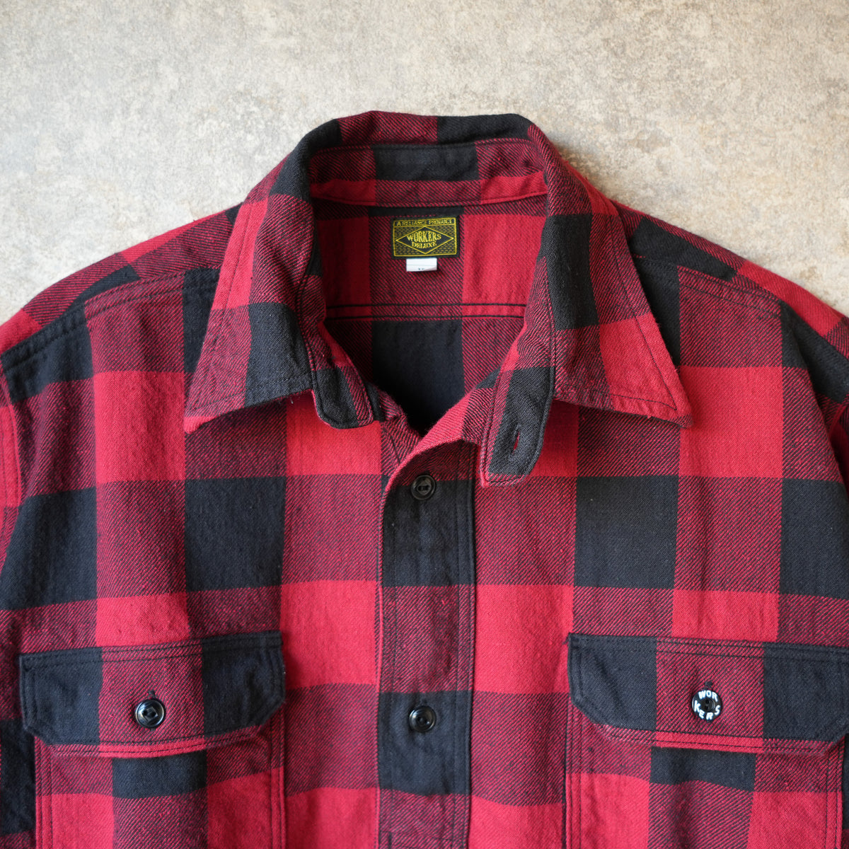 WORKERS_Outdoor Deluxe Shirt_Pullover_Buffalo Check_Red