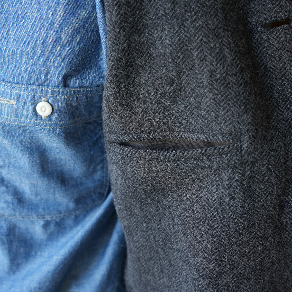 WORKERS_Lounge Jacket_Wool Cotton Tweed