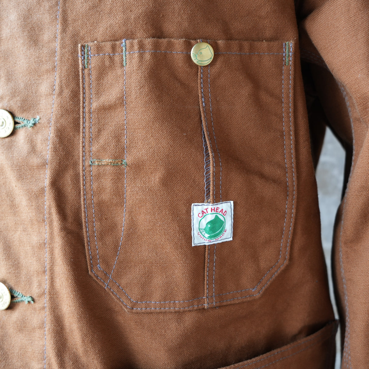 TCB Jeans_Cat Head Jacket_Brown Canvas
