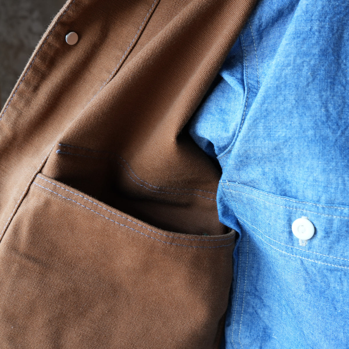 TCB Jeans_Cat Head Jacket_Brown Canvas