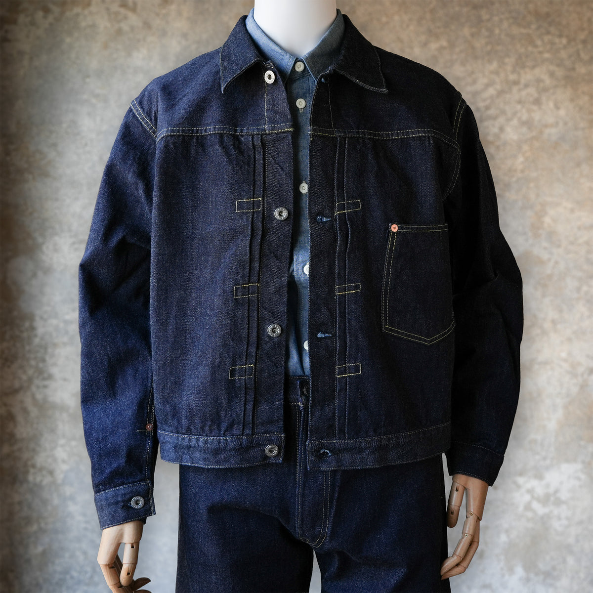 TCB Jeans_Late 1940s Jacket 13.5oz_Indigo Tab