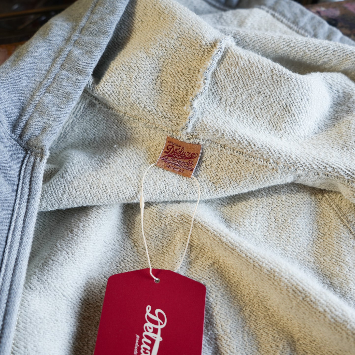 DELUXEWARE_SRZ-00_FULL-ZIP LIGHT PARKER_杢グレー