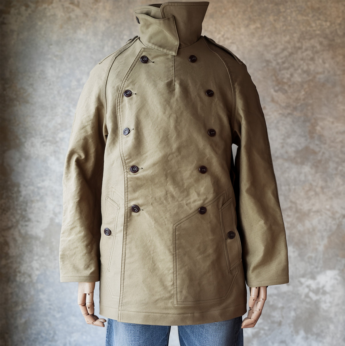 DALEE'S&CO_MJ3801_1938s MOTOR JACKET_KHAKI