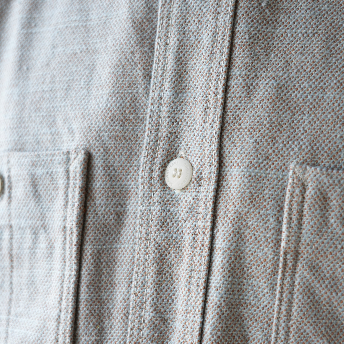 SAMURAI JEANS_SMN25-01_Plain Flannel Shirt_Blue