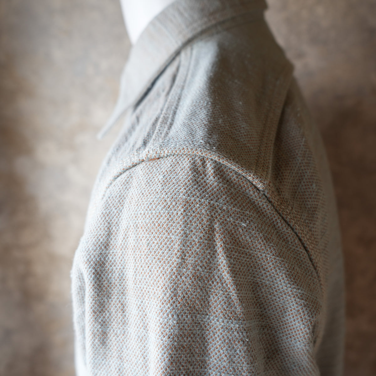 SAMURAI JEANS_SMN25-01_Plain Flannel Shirt_Blue