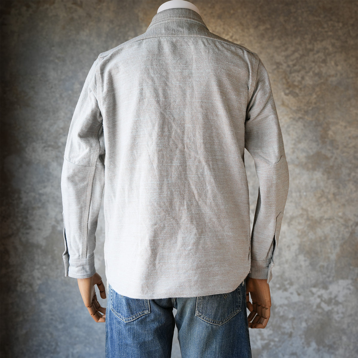 SAMURAI JEANS_SMN25-01_Plain Flannel Shirt_Blue