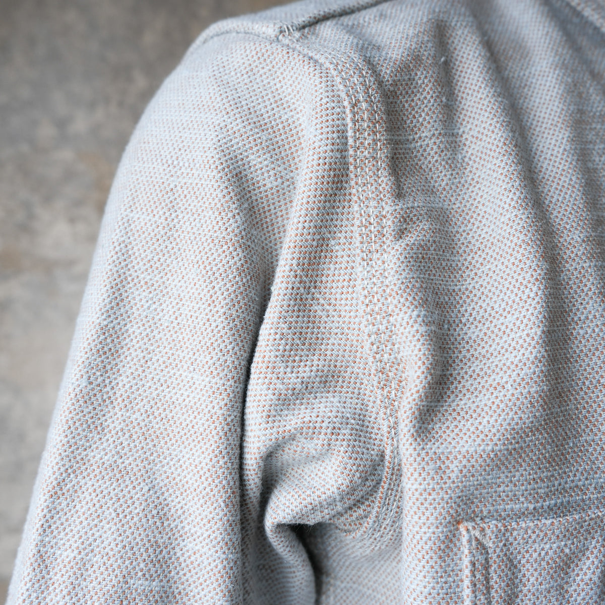 SAMURAI JEANS_SMN25-01_Plain Flannel Shirt_Blue