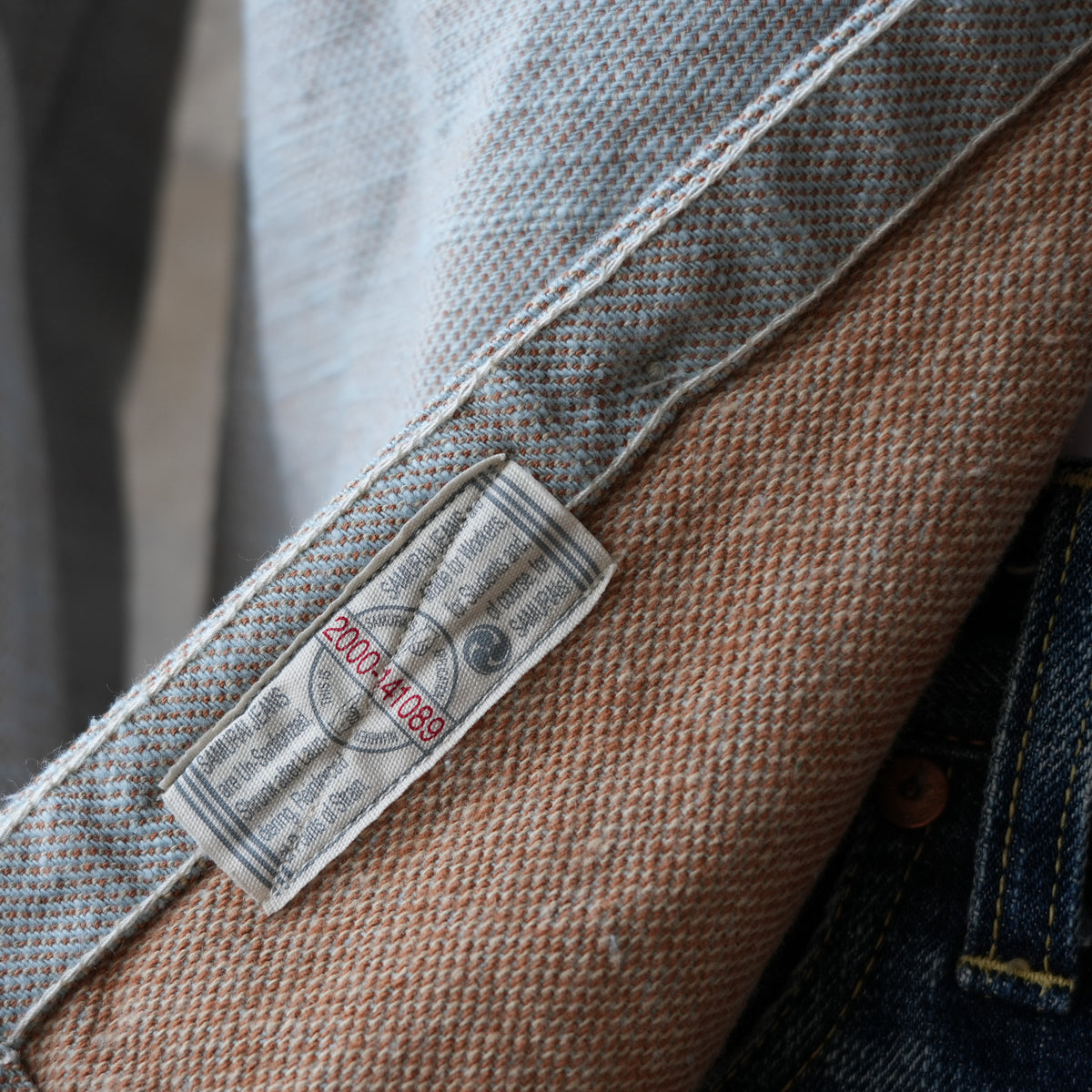 SAMURAI JEANS_SMN25-01_Plain Flannel Shirt_Blue