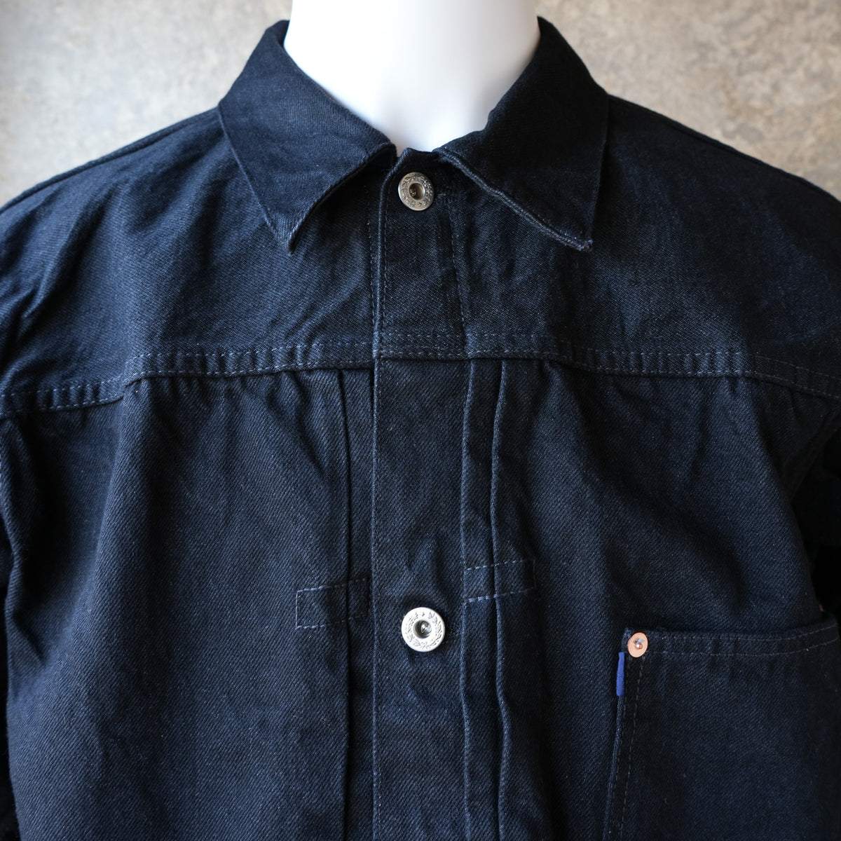 TCB jeans_Late S40's Jacket BKBK_indigo TAB