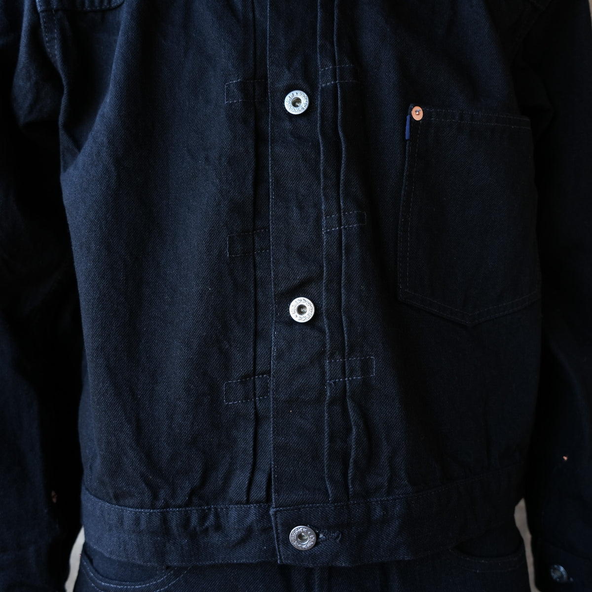 TCB jeans_Late S40's Jacket BKBK_indigo TAB