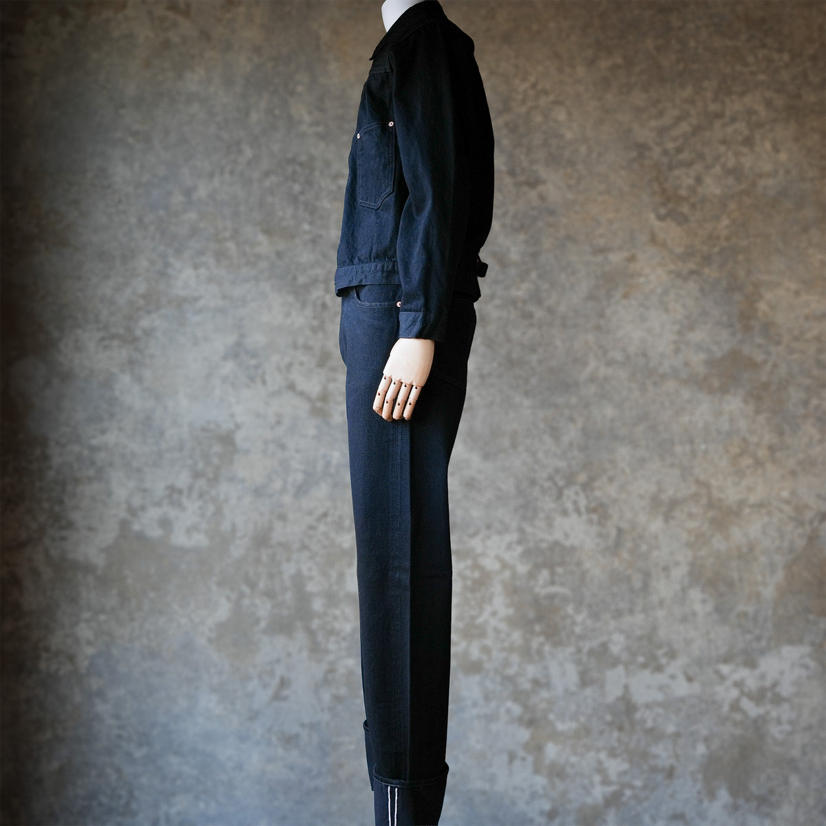 TCB jeans_Late S40's Jacket BKBK_indigo TAB