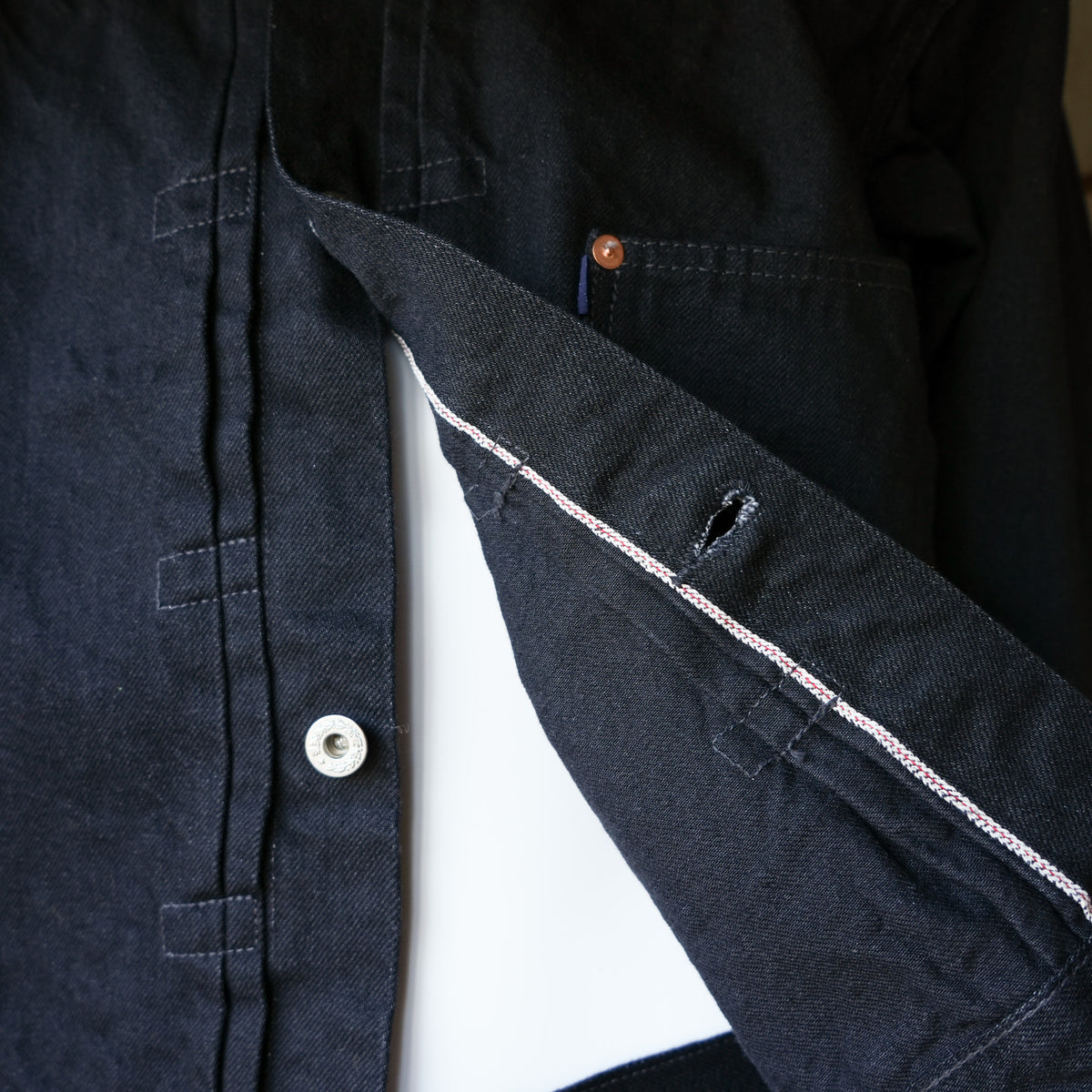 TCB jeans_Late S40's Jacket BKBK_indigo TAB