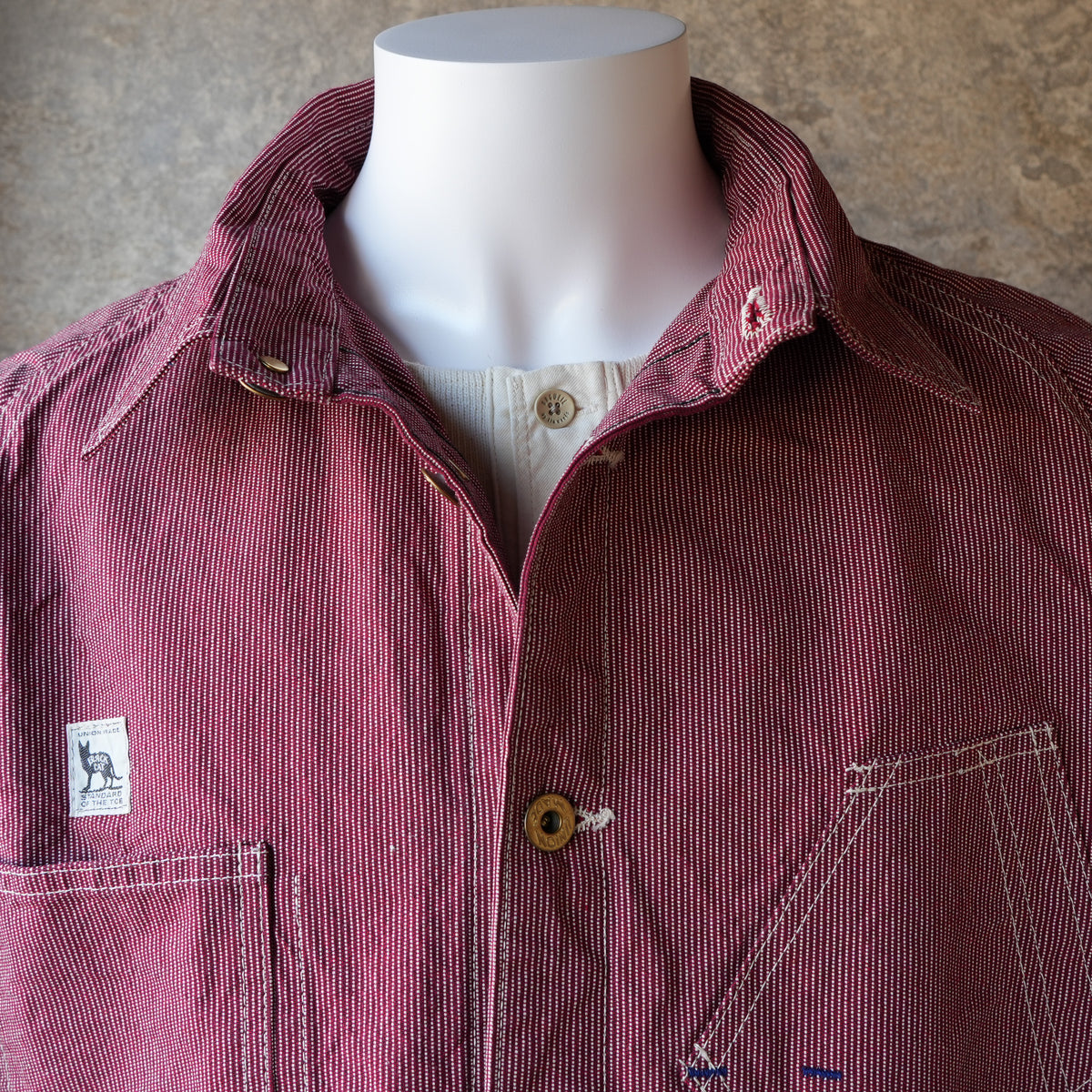 TCB Jeans_BLACK CAT JACKET Pin Check_RED