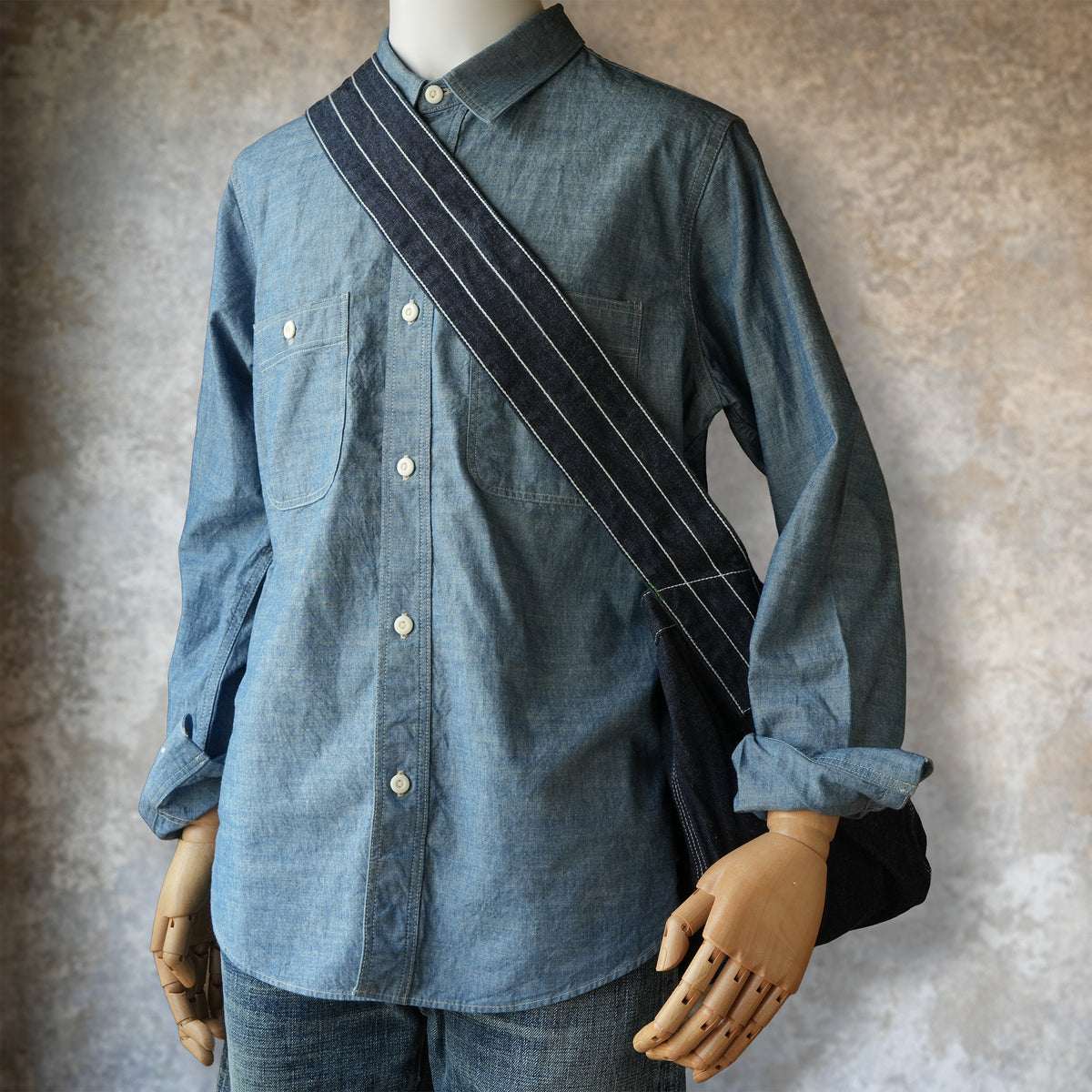 TCB jeans_NEWS PAPER BAG_Color Denim BLUE