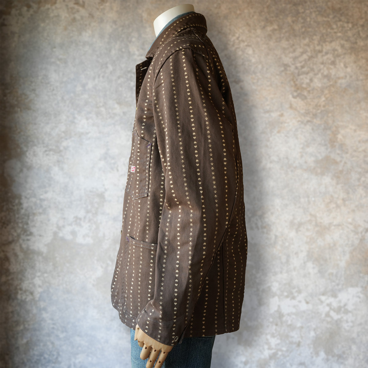 TCB Jeans_Cathartt Chore Coat_Brown Paw Stripe