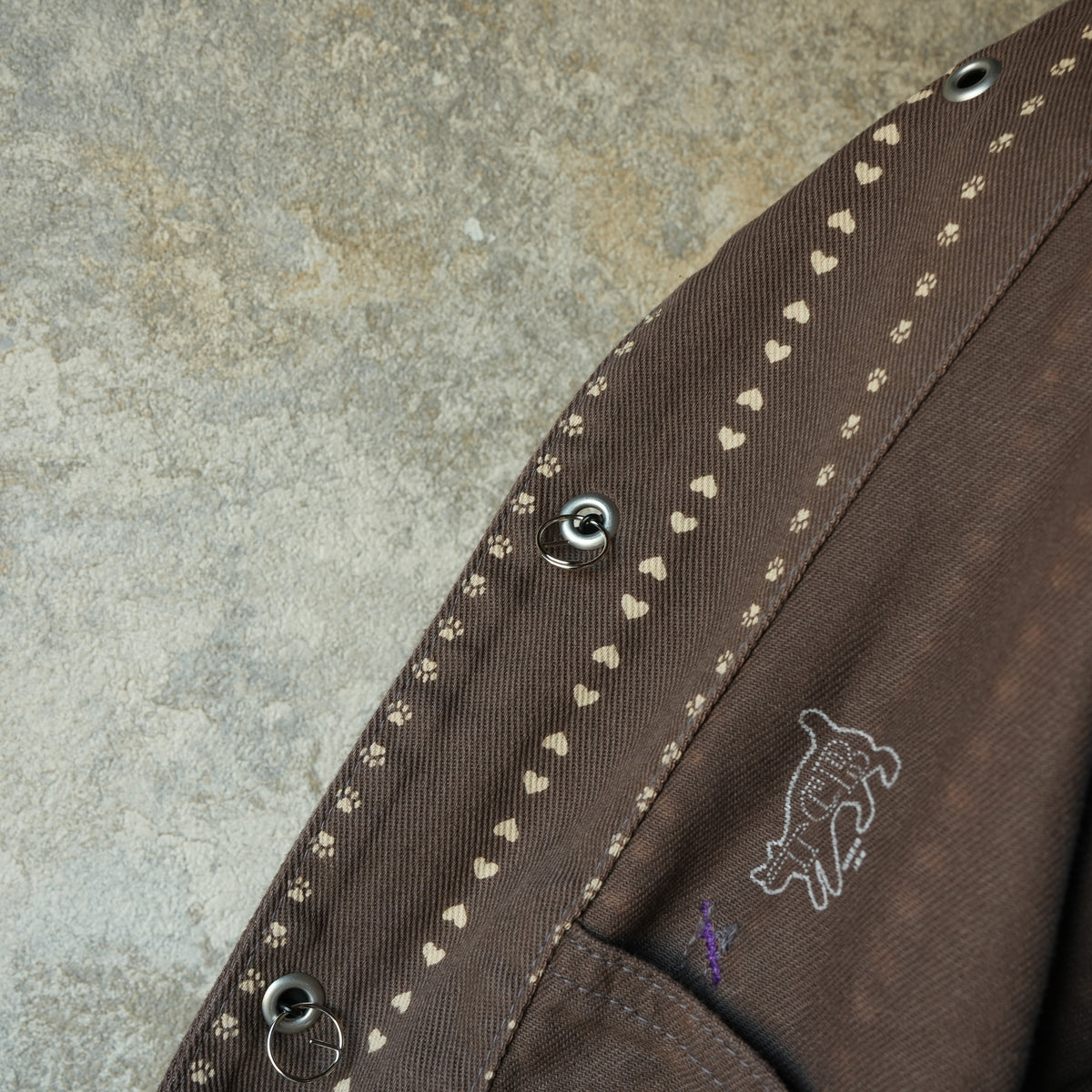 TCB Jeans_Cathartt Chore Coat_Brown Paw Stripe