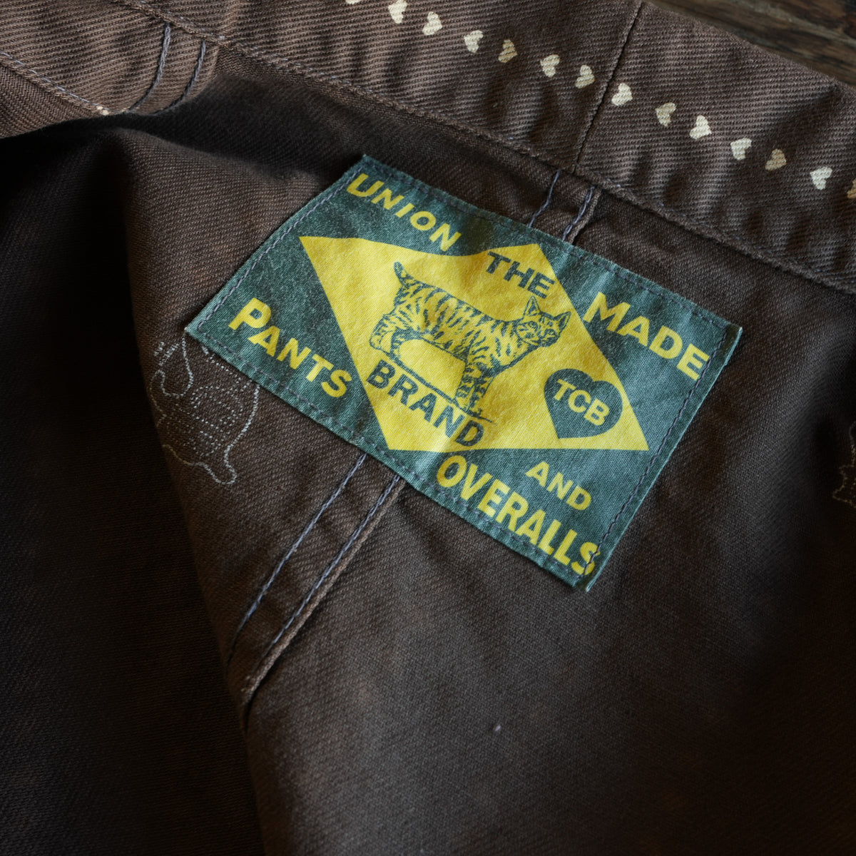 TCB Jeans_Cathartt Chore Coat_Brown Paw Stripe