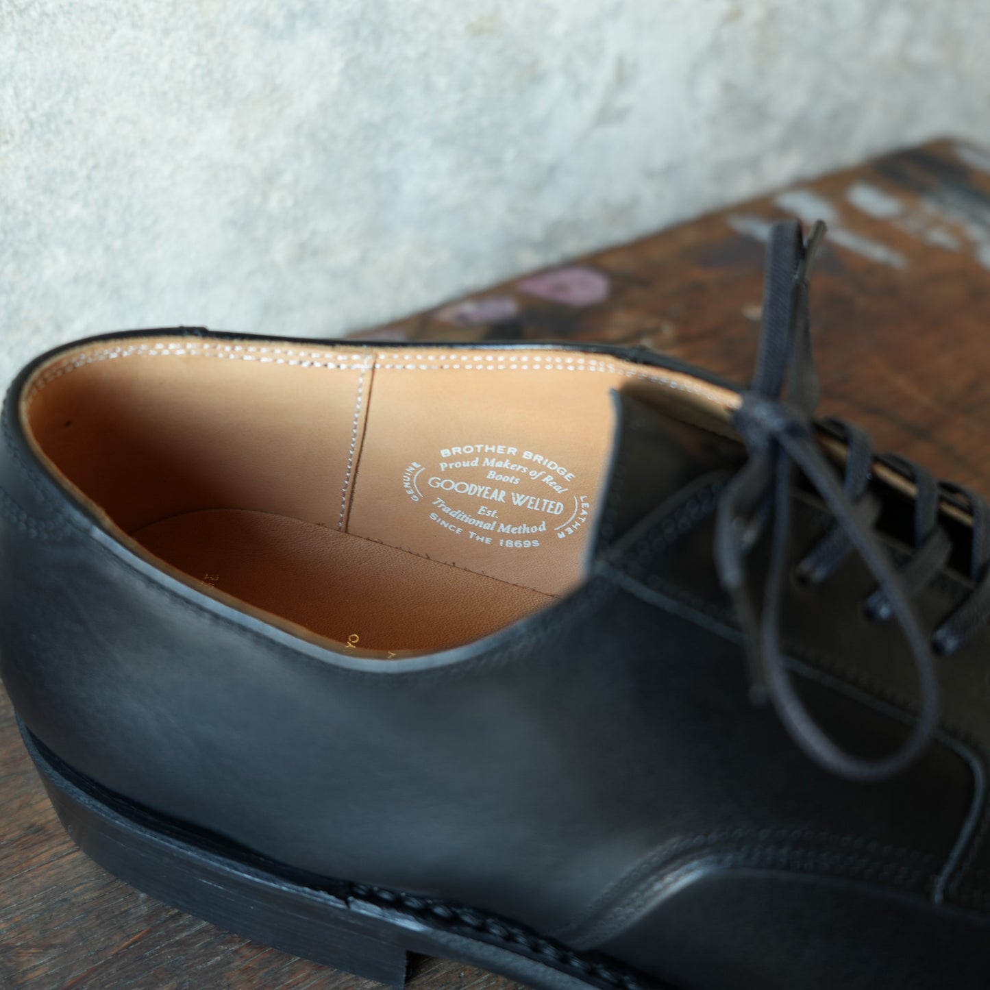 BROTHER BRIDGE_NEIL (ニール)_ VINTAGE BLK/CALF