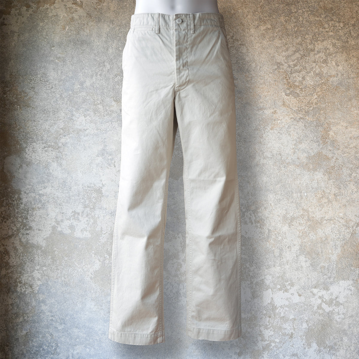 WORKERS_Officer Trousers_Pearl White Chino