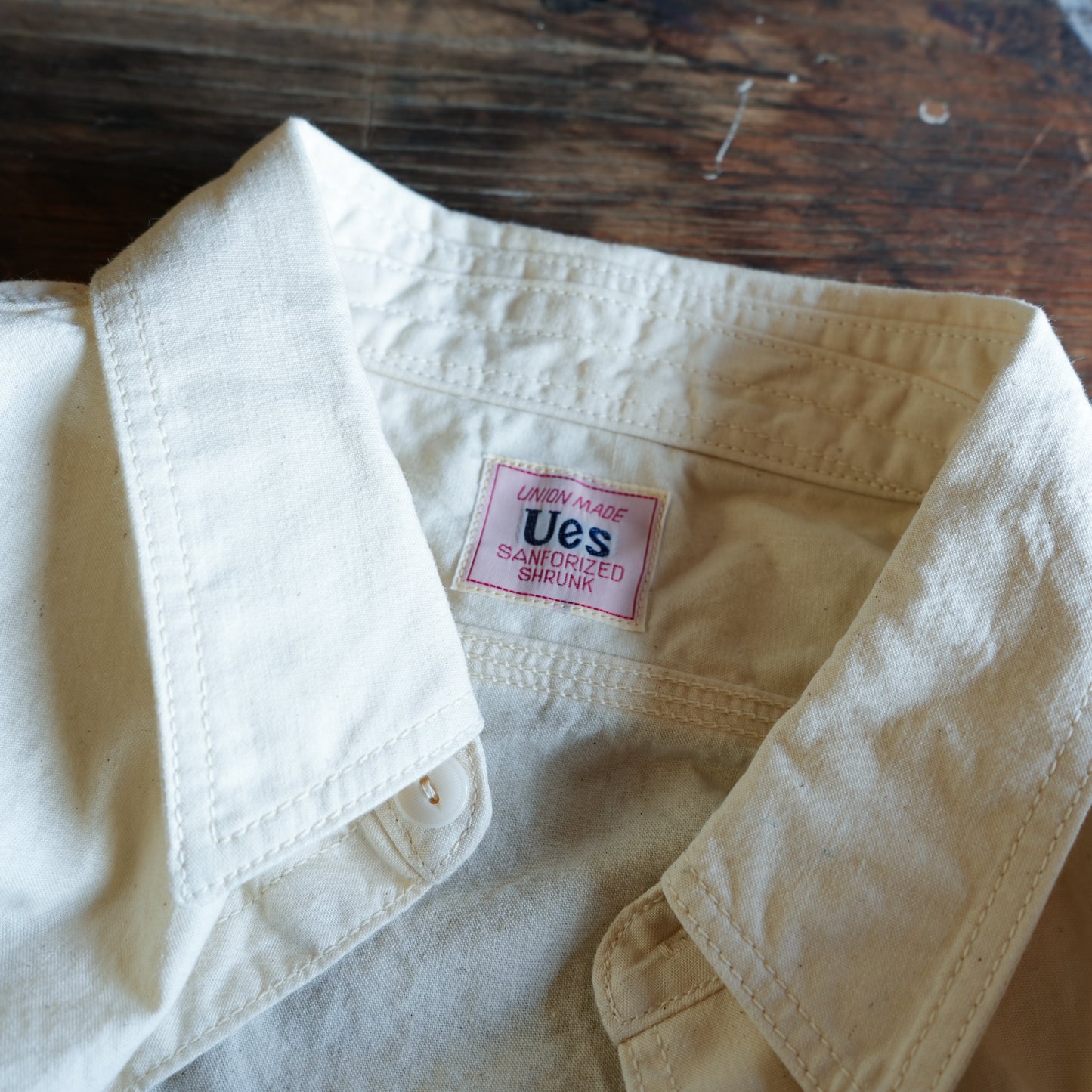 UES_502601_02_2_トリプルステッチワークシャツ_Off White