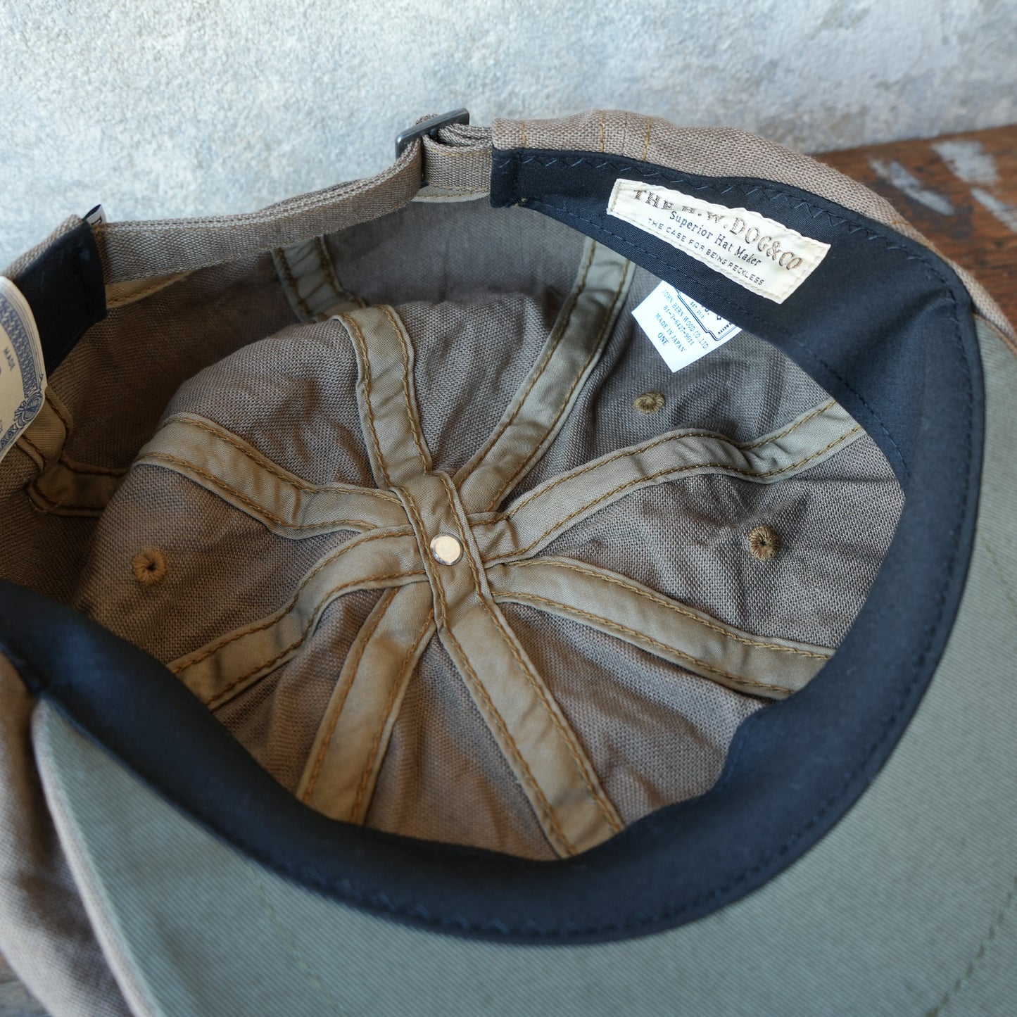 THE H.W.DOG&CO_D-01141_COTTON LINEN WASH CAS_BROWN